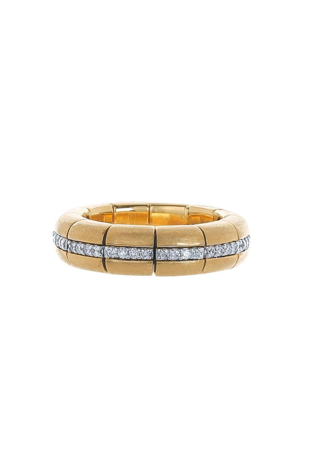 Diamond Eternity Stretch Pura Ring-YELLOW GOLD-6.5-JEWELRYFINE JEWELRING-ROBERTO DEMEGLIO