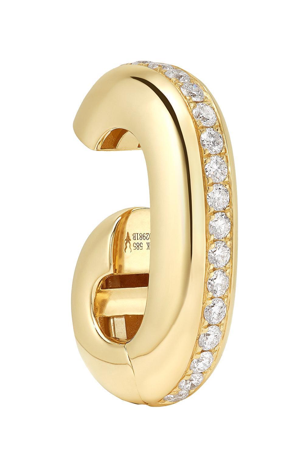 Diamond Boudicca Earcuff-YELLOW GOLD-JEWELRYFINE JEWELEARRING-ROBINSON PELHAM