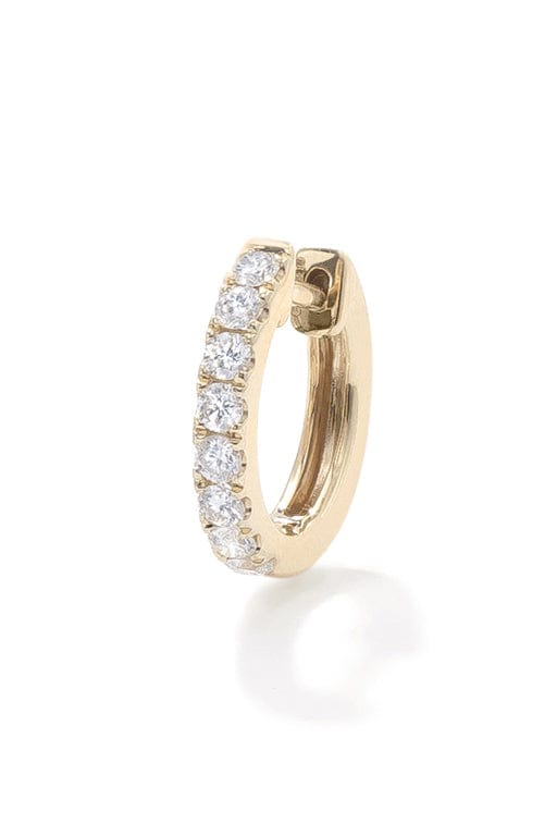 ROBINSON PELHAM-Large Diamond Orb Hoop-YELLOW GOLD