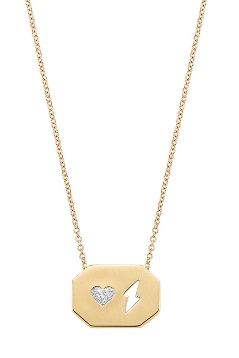ROBINSON PELHAM-Love Struck Diamond Pendant Necklace-YELLOW GOLD