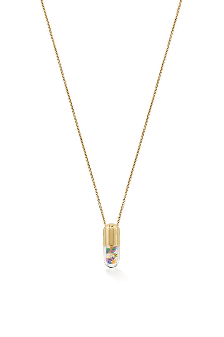 ROBINSON PELHAM-Mini Mixed Elixir of Joy Pendant Neckalce-YELLOW GOLD