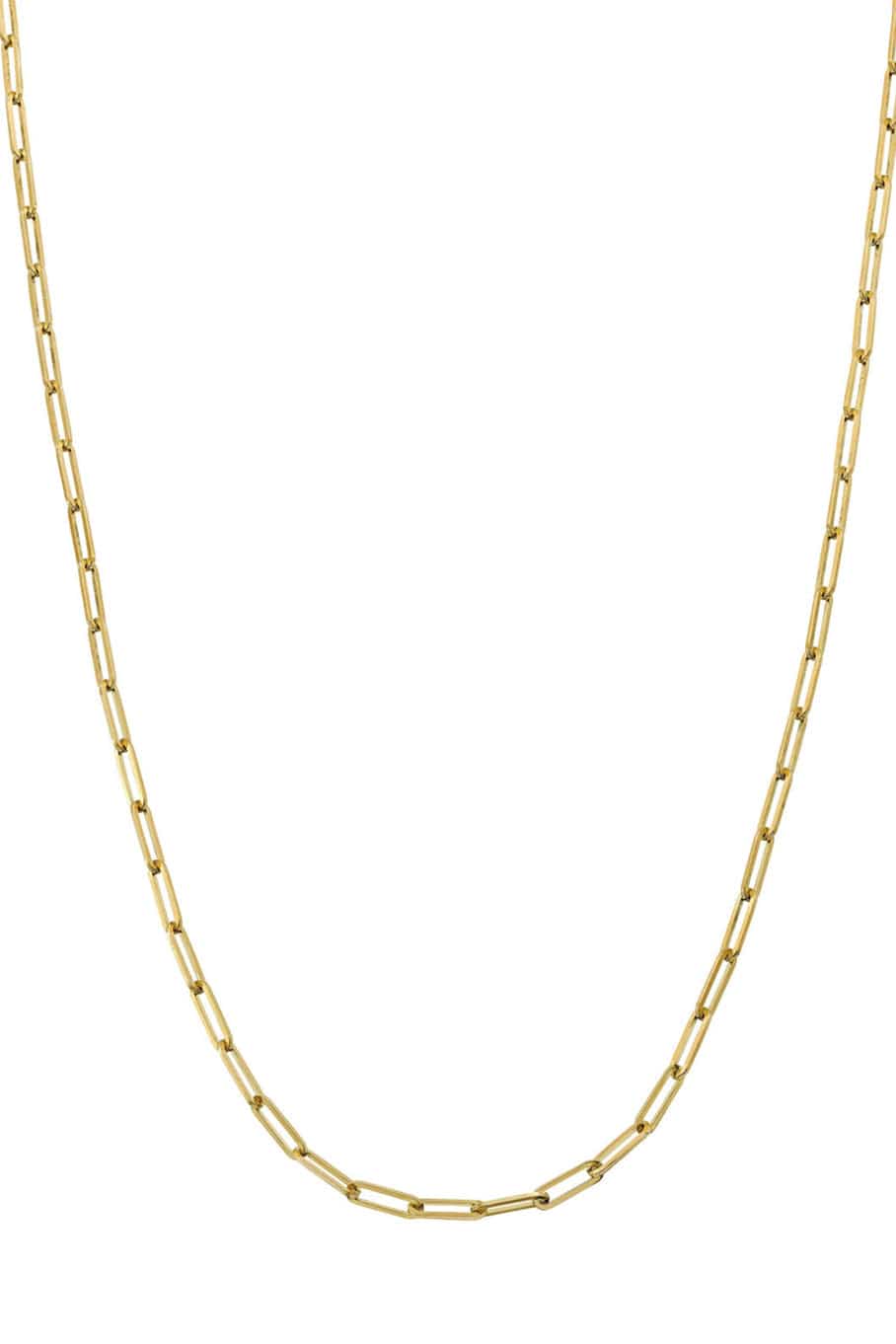 ROBINSON PELHAM-Paperclip Chain Necklace - 32"-YELLOW GOLD