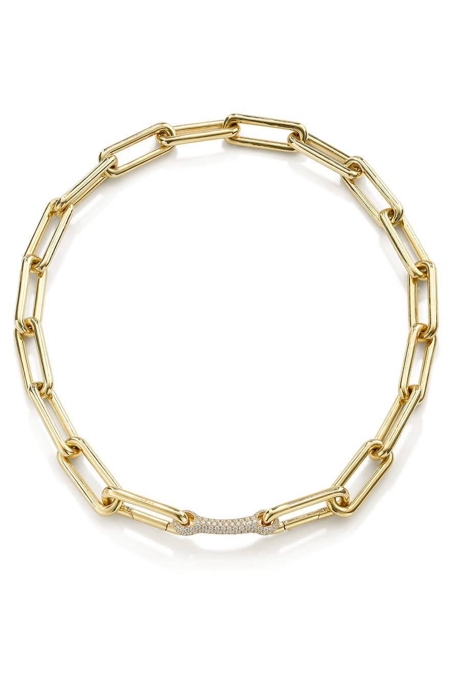 ROBINSON PELHAM-Short Identity Necklace-YELLOW GOLD