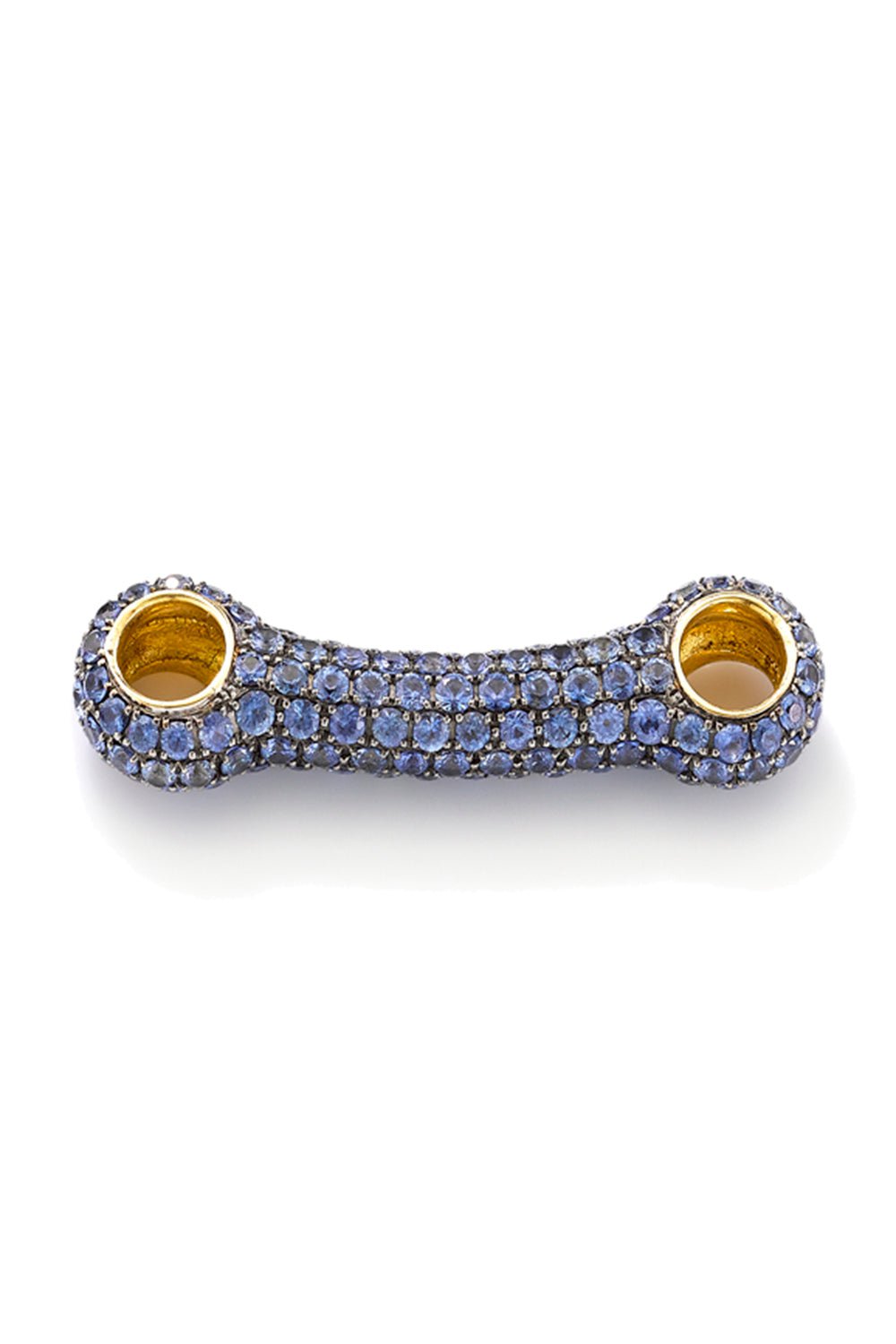 ROBINSON PELHAM-Identity Bar - Blue Sapphire-YELLOW GOLD