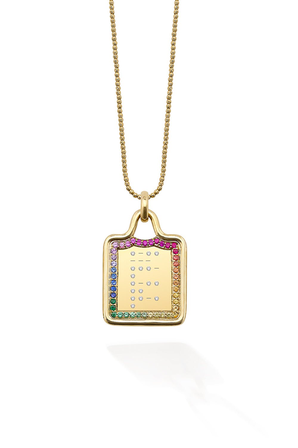 ROBINSON PELHAM-"Love Life" Large Cipher Tag-YELLOW GOLD