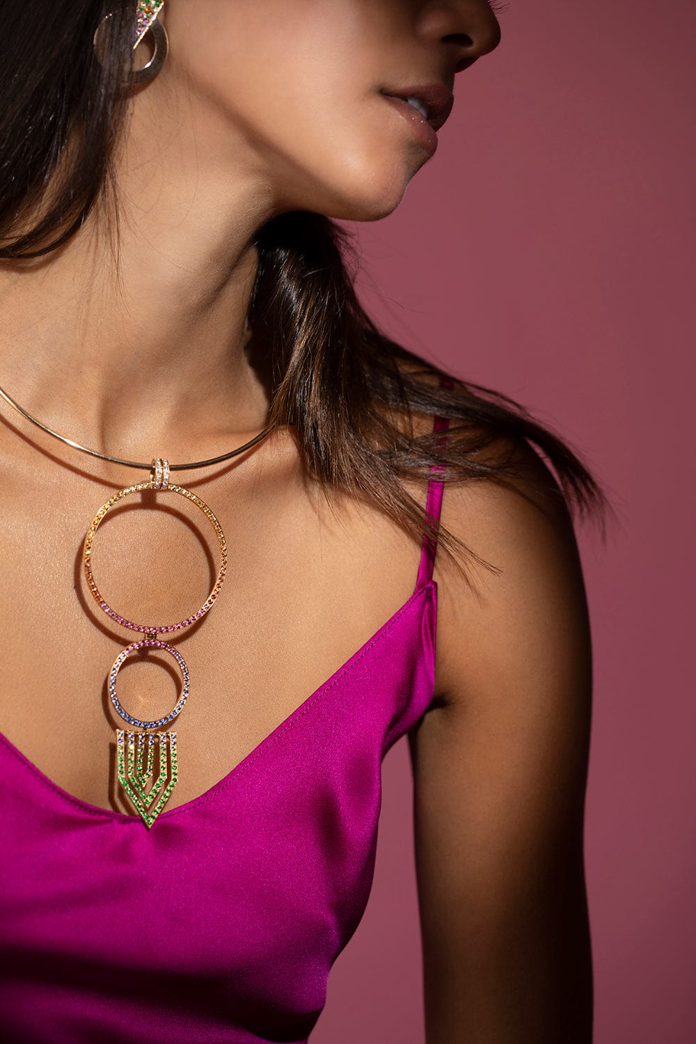 ROBINSON PELHAM-Trapeze Pendant-YELLOW GOLD