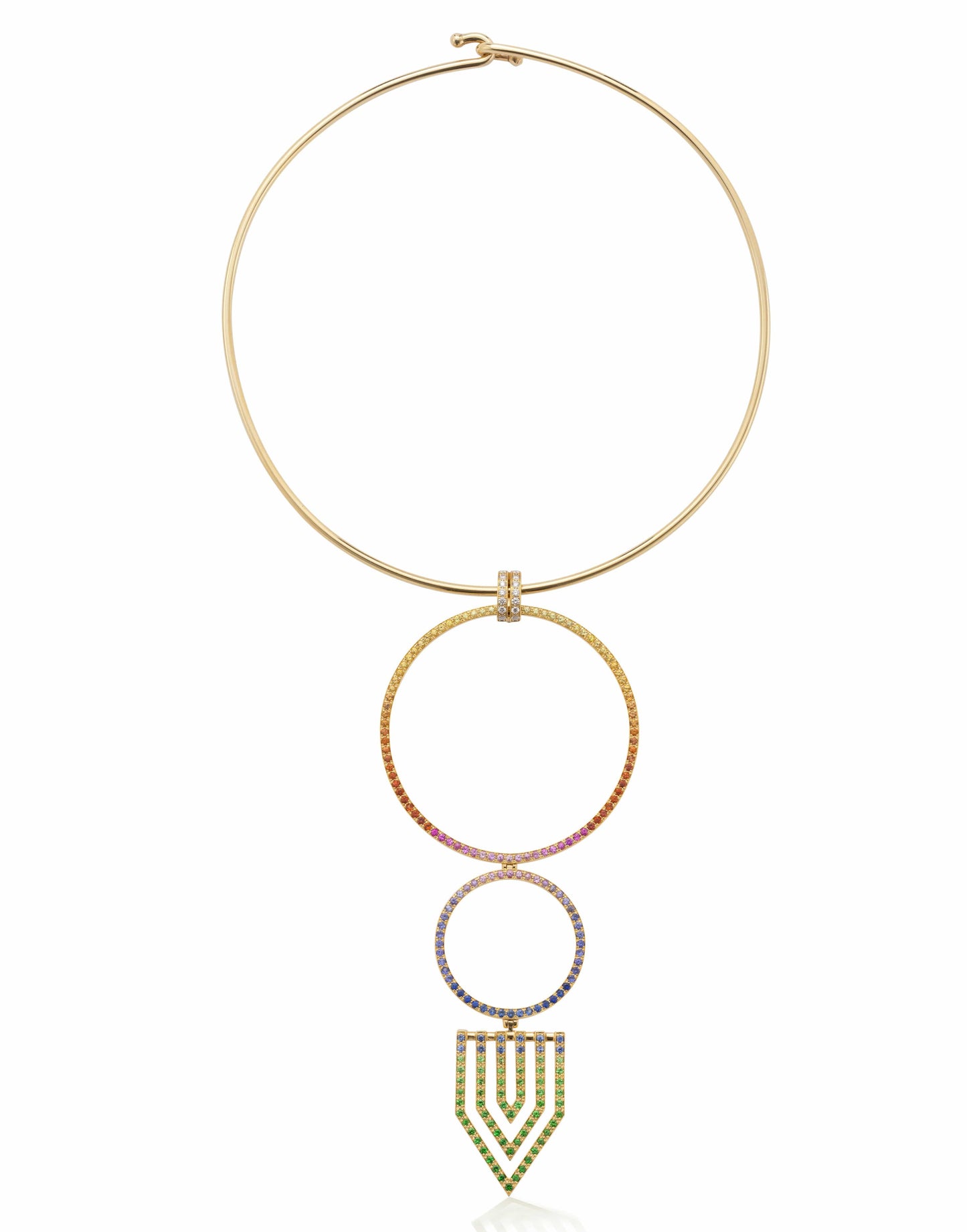 ROBINSON PELHAM-Trapeze Pendant-YELLOW GOLD
