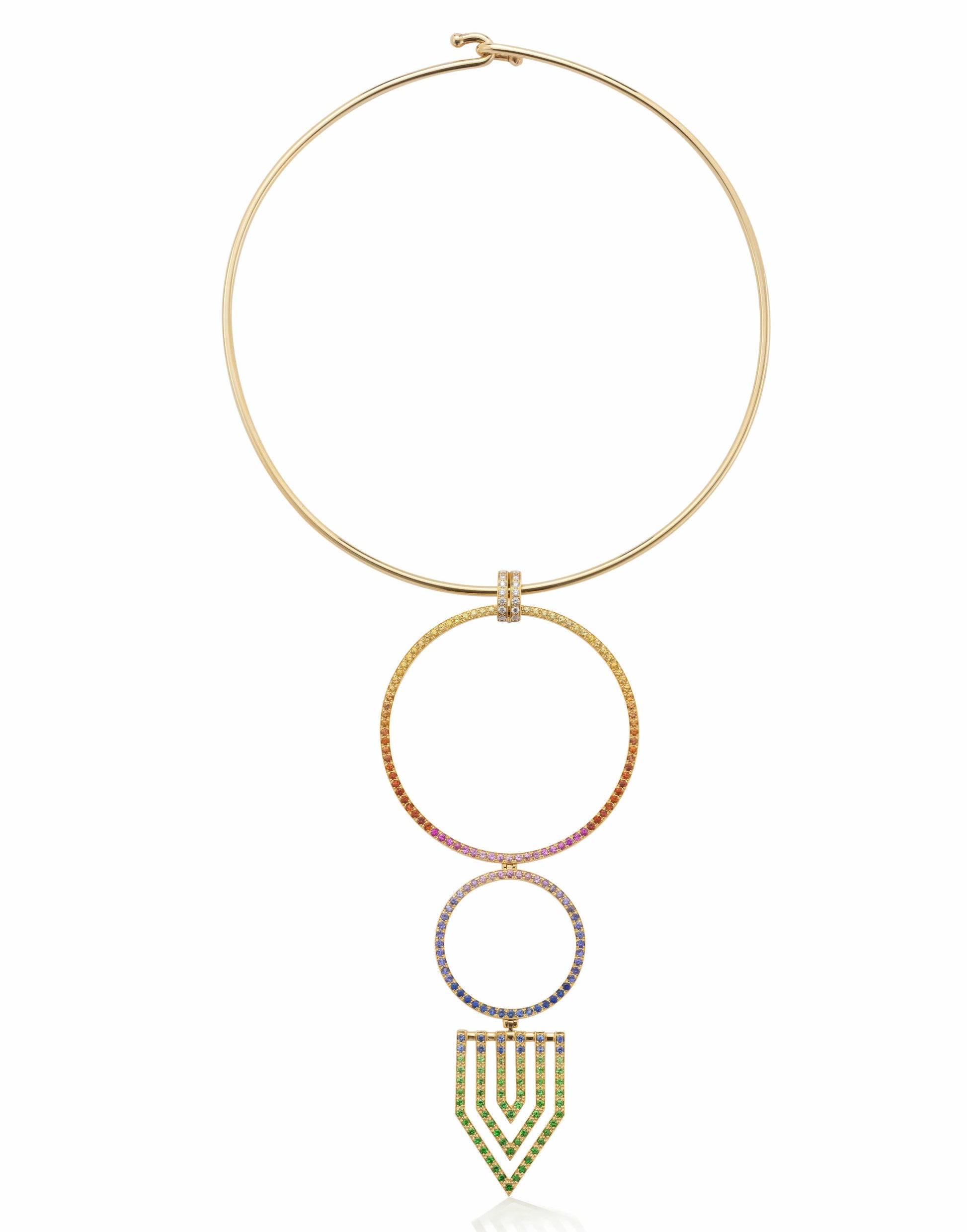 ROBINSON PELHAM-Trapeze Pendant-YELLOW GOLD