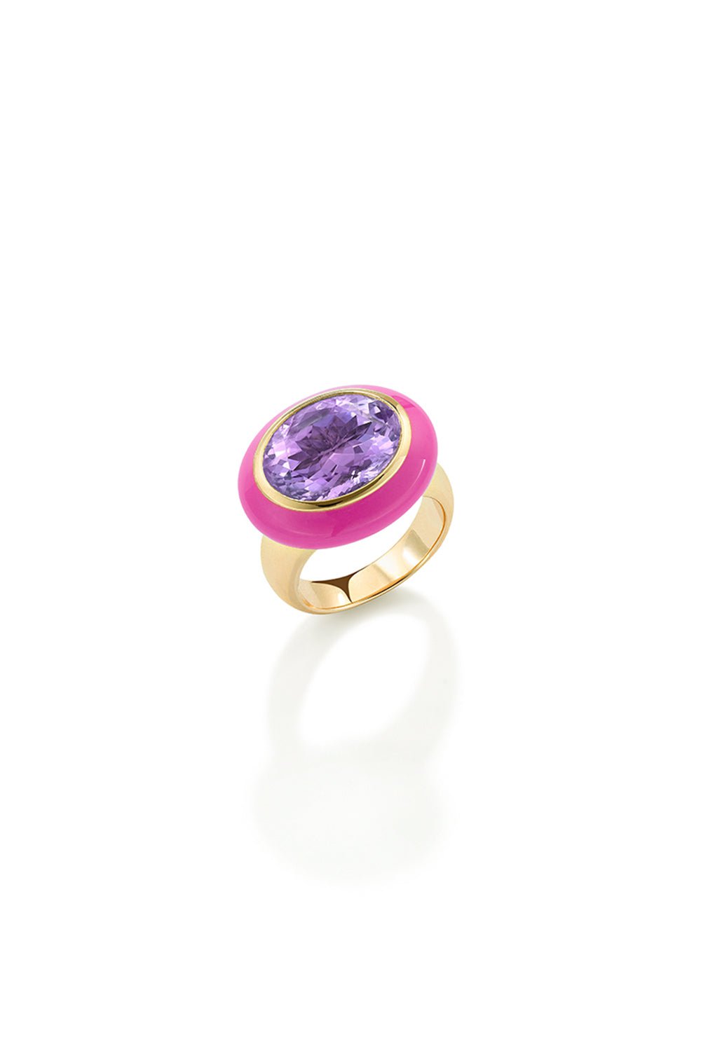 ROBINSON PELHAM-Amethyst Arena Ring-YELLOW GOLD