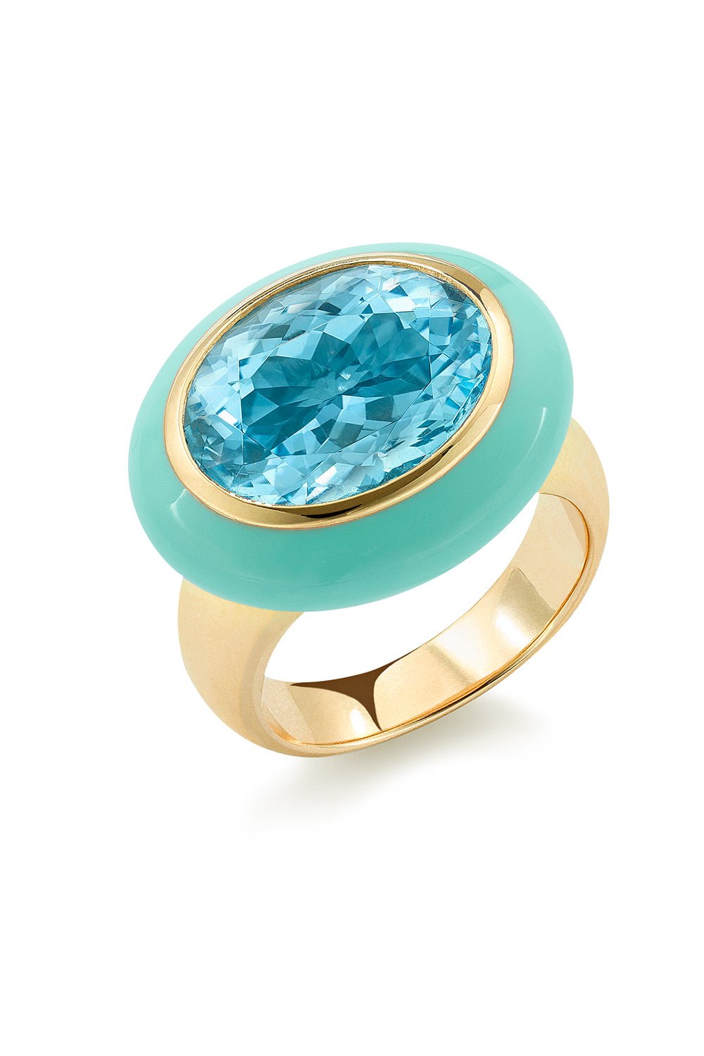 Aren Ring Blue Enamel Arena Ring | ROBINSON PELHAM – Marissa Collections