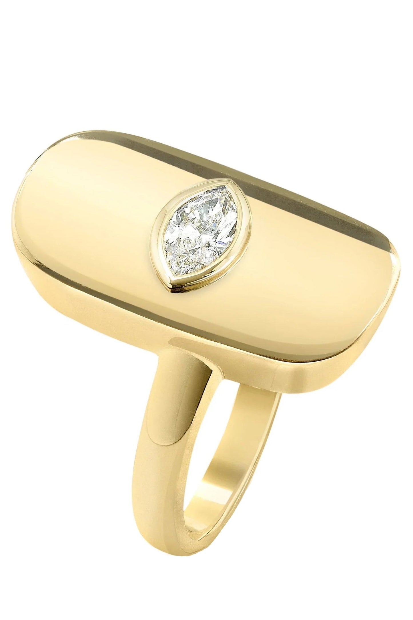 ROBINSON PELHAM-Synchronicity Marquise Diamond Ring-YELLOW GOLD