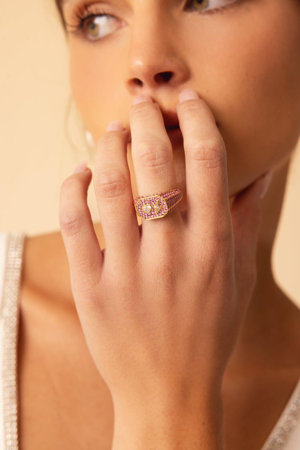 ROBINSON PELHAM-Love Struck Ring-YELLOW GOLD