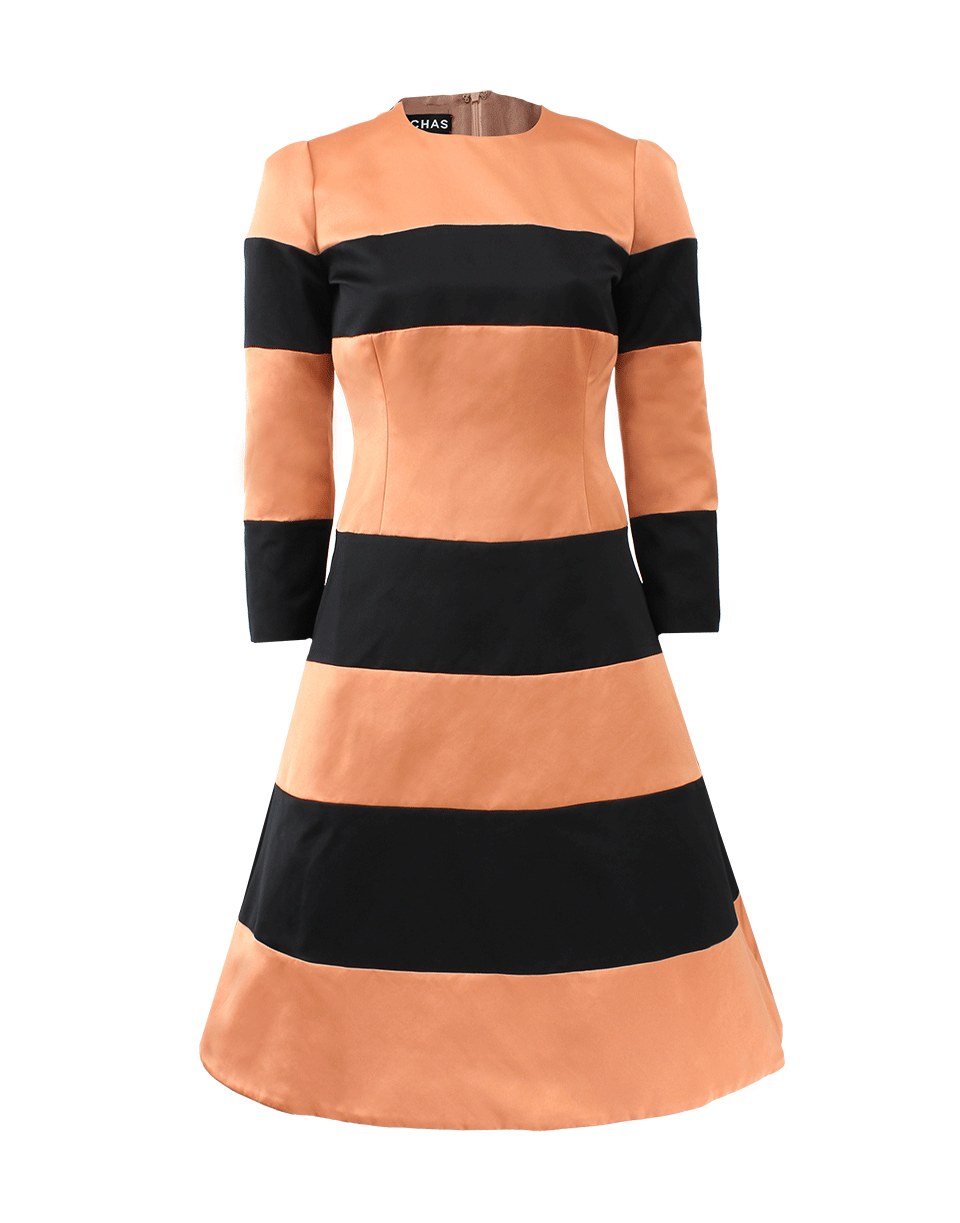 ROCHAS-Wide Stripe Dress-
