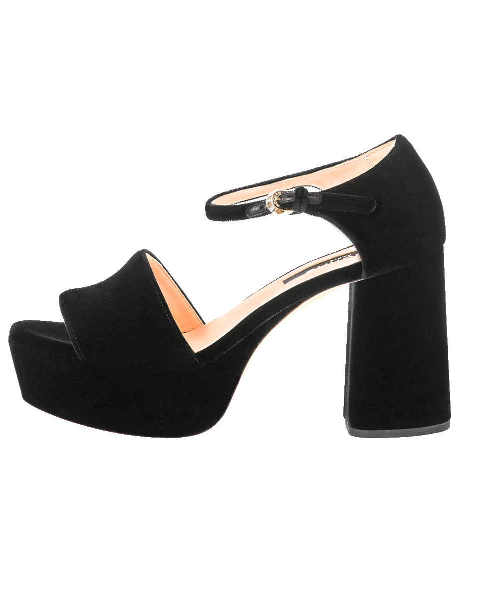 ROCHAS-Velvet Chunky Sandal-