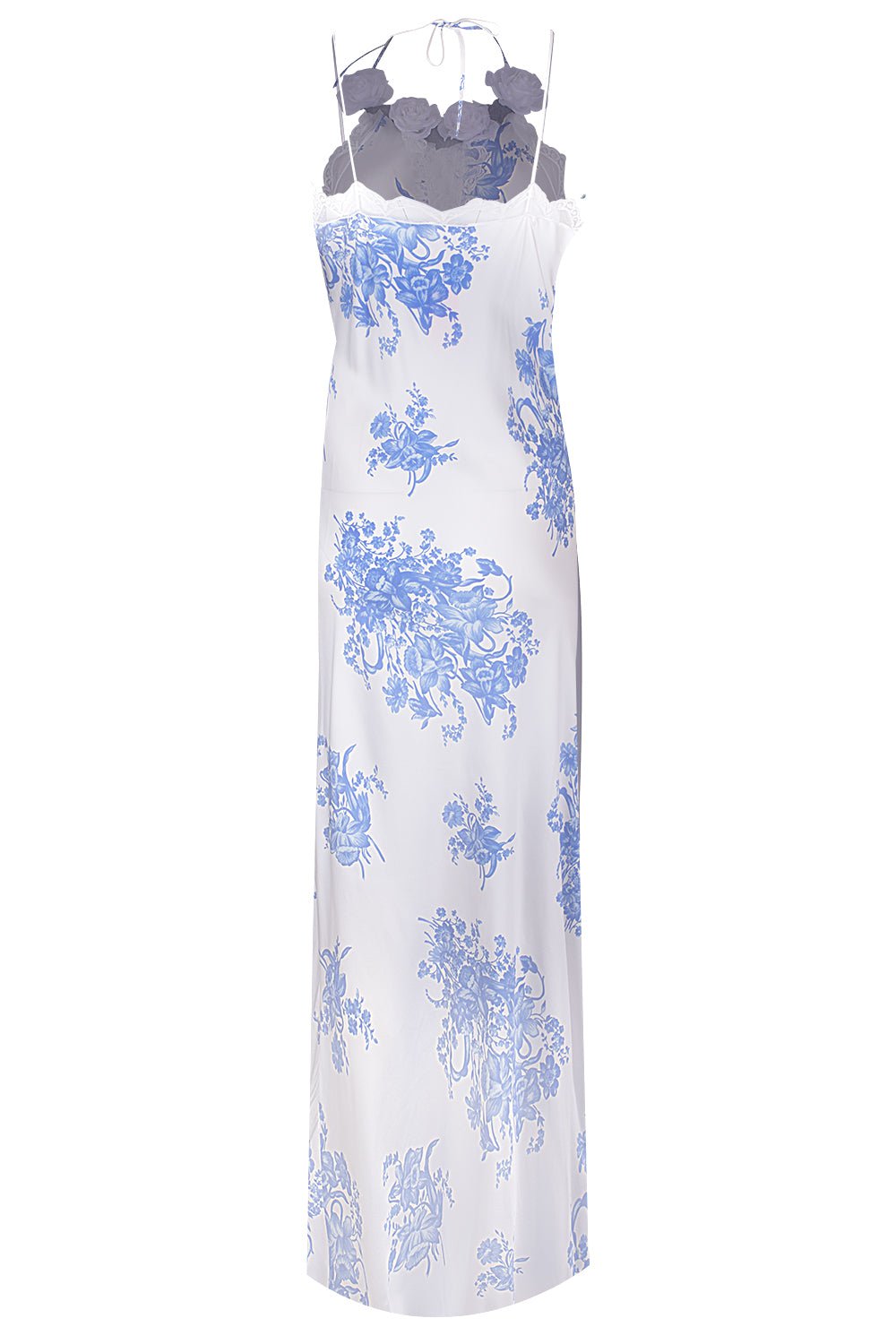 RODARTE-Floral Applique Maxi Dress-