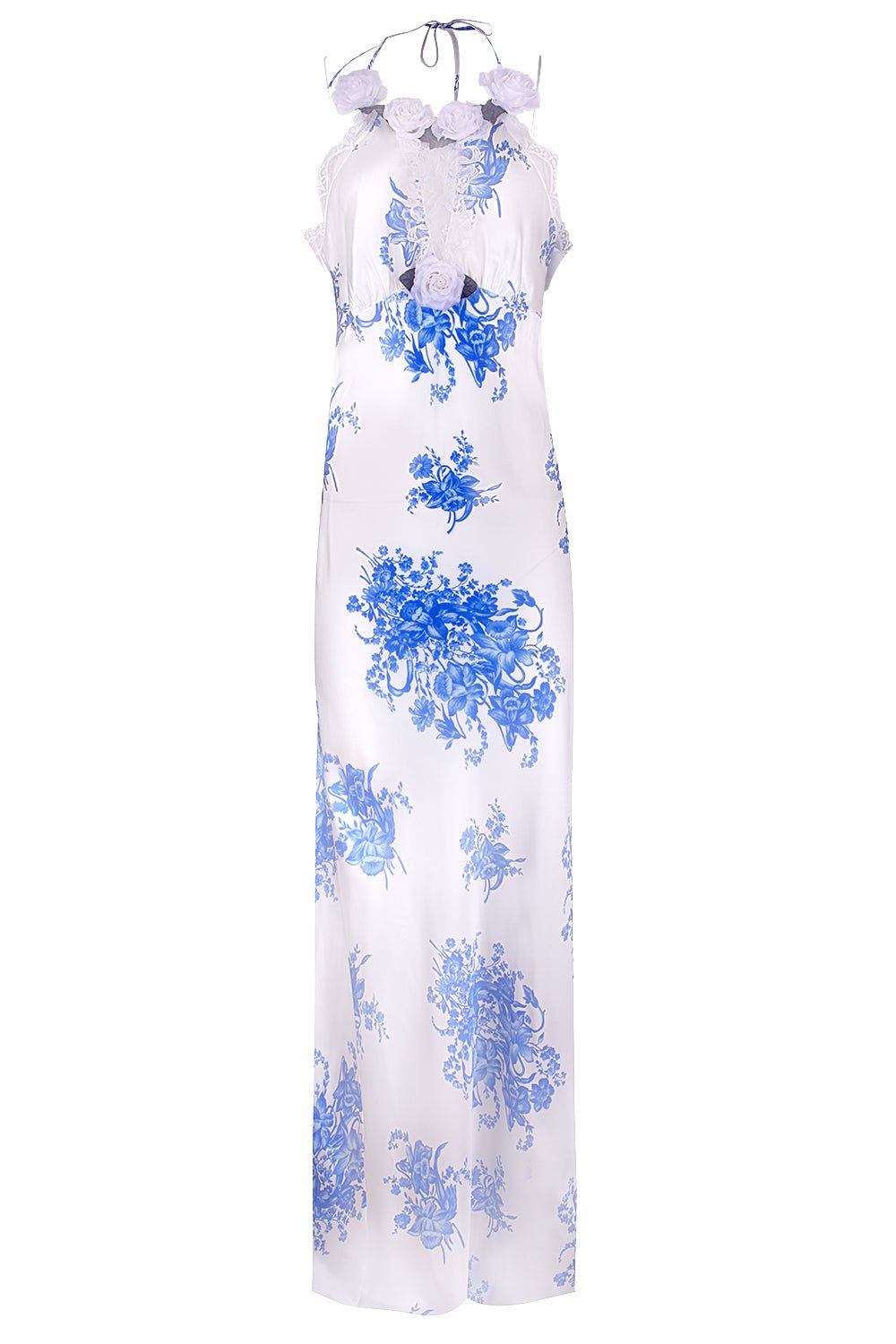 RODARTE-Floral Applique Maxi Dress-