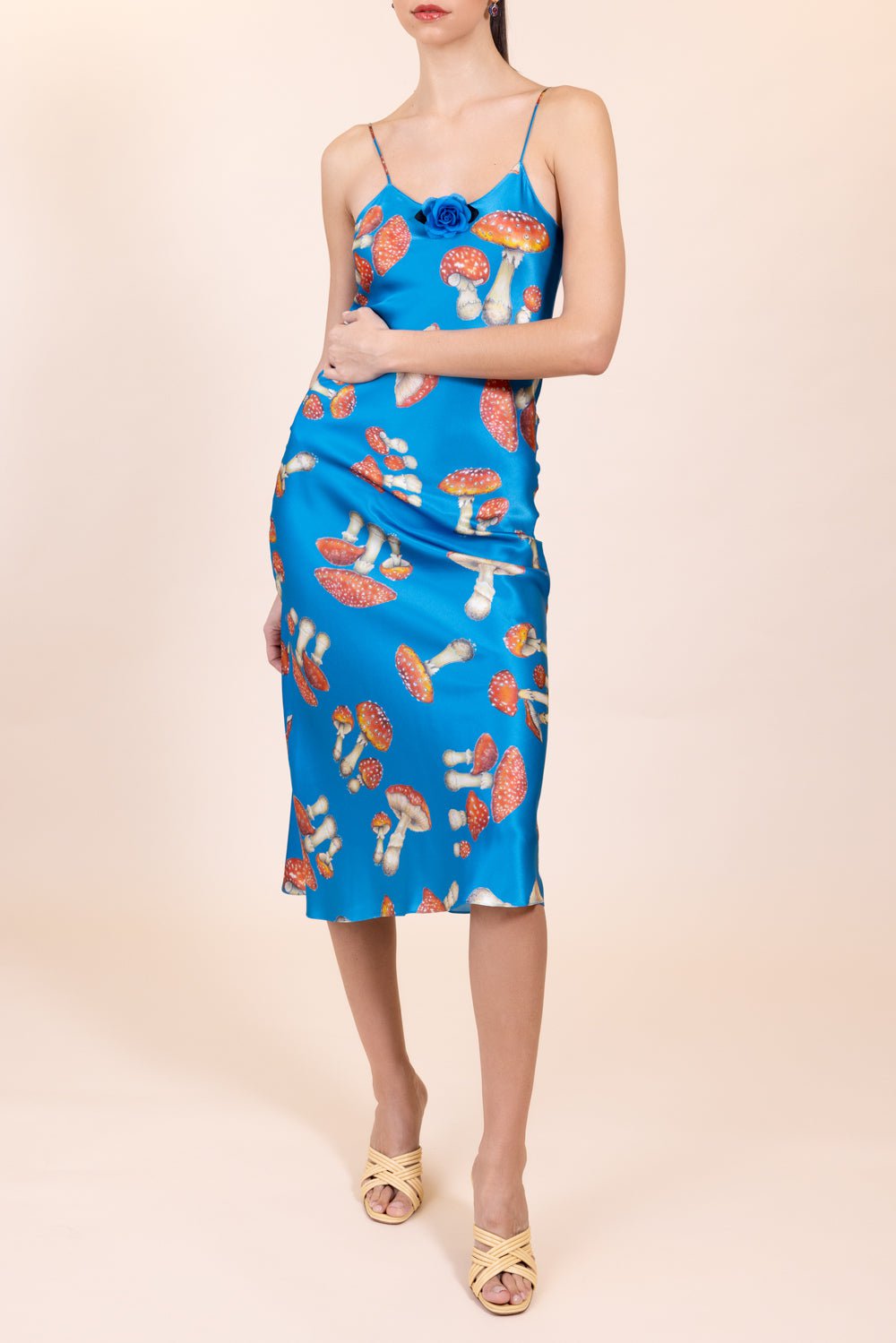 RODARTE-Mushroom Printed Slip Dress-