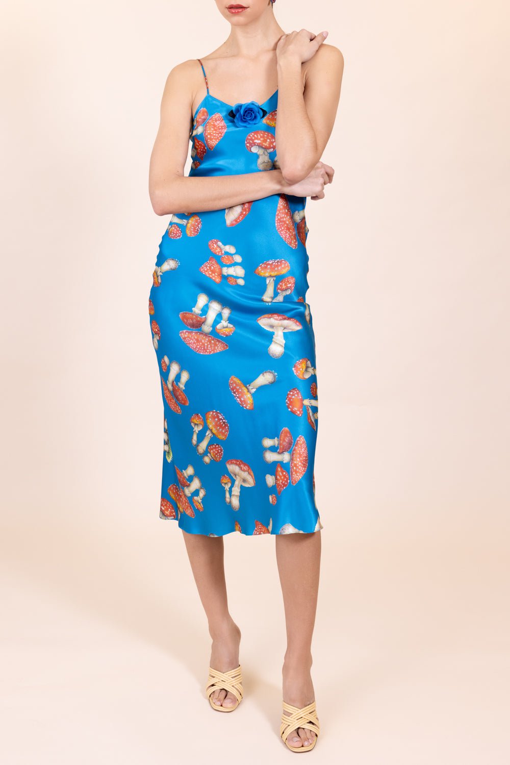 RODARTE-Mushroom Printed Slip Dress-