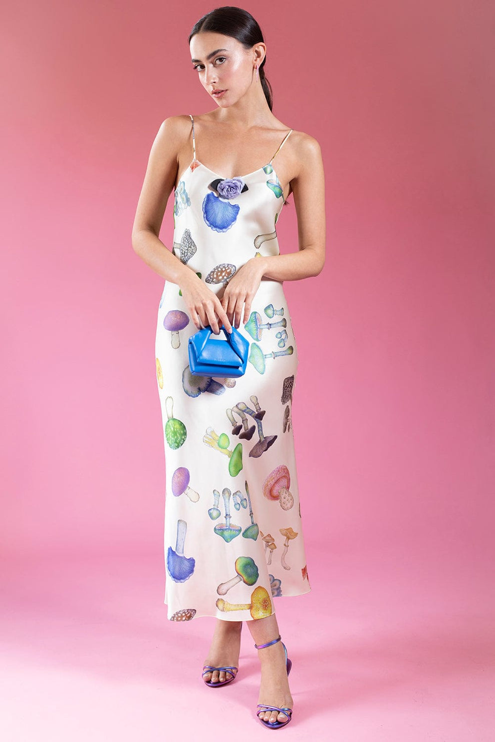 definition of dress casual Mushroom Silk Slip Dress