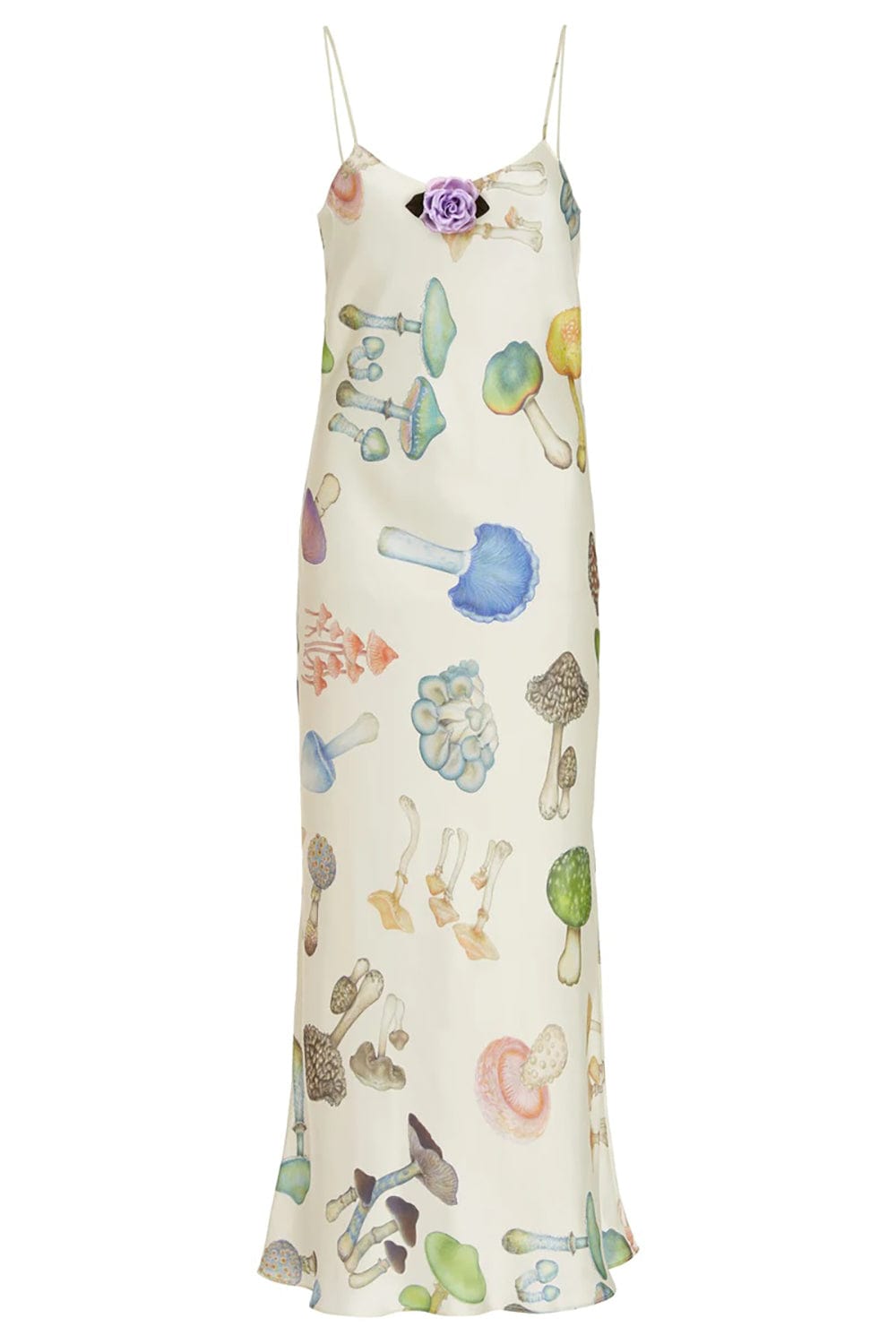 RODARTE-Mushroom Silk Slip Dress-