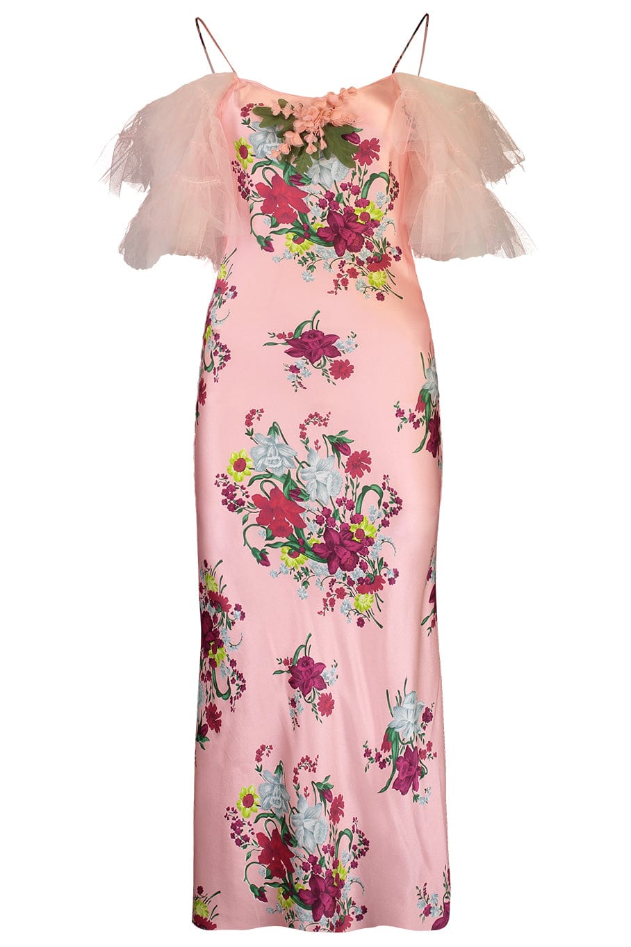 RODARTE-Floral Printed Tulle Dress-