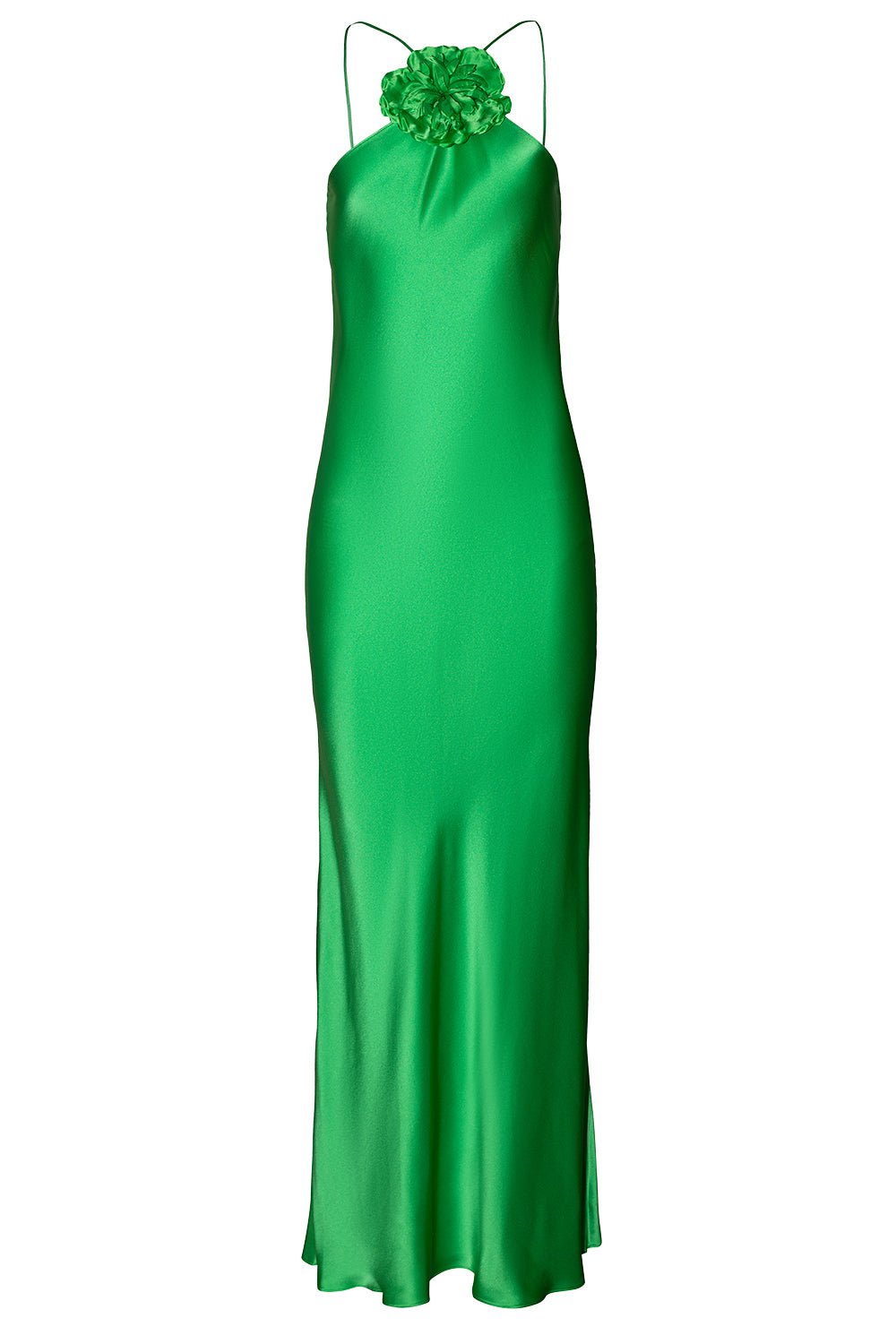 RODARTE-Flower Detail Halter Gown-