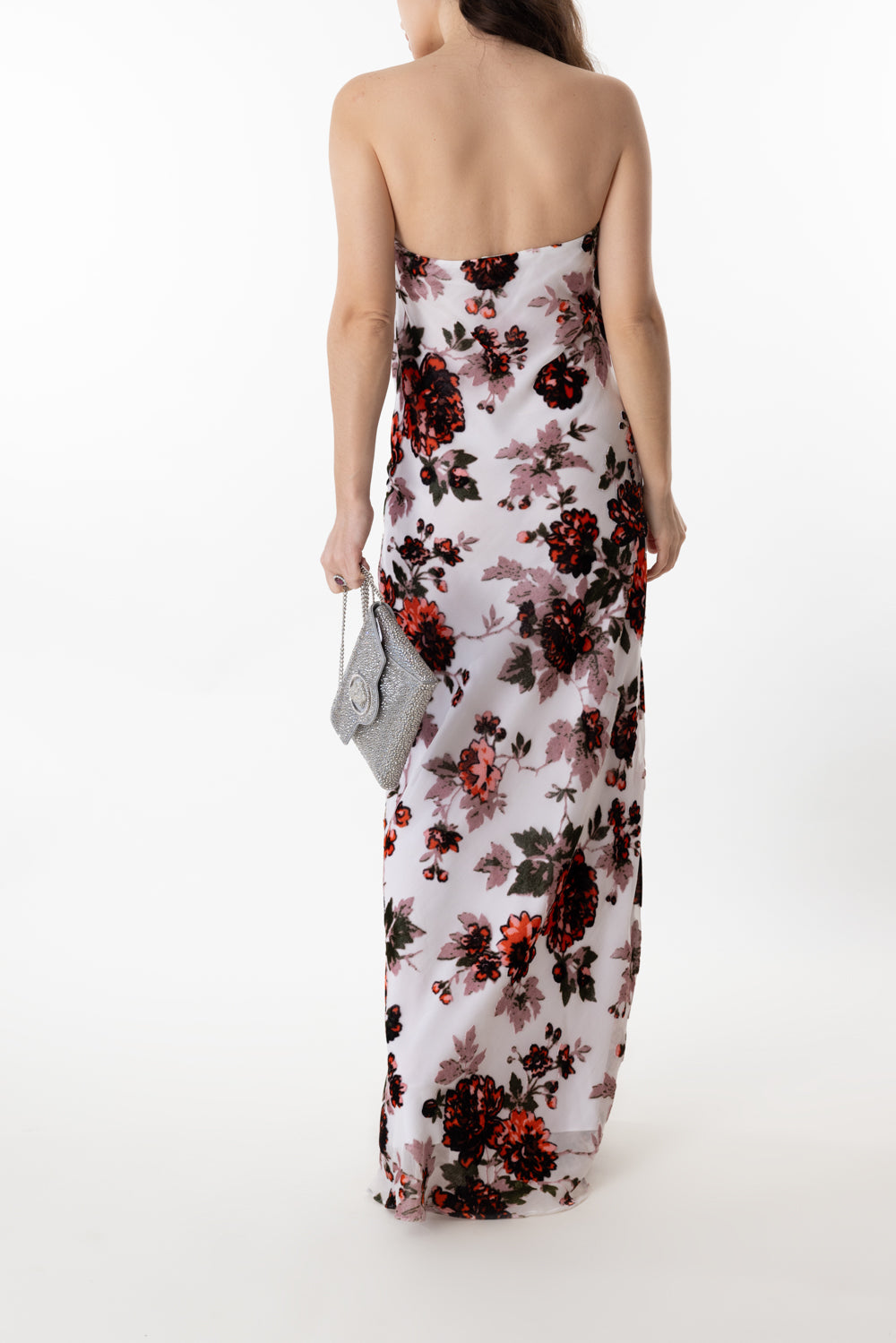 Floral Strapless Gown-WHITE-4-CLOTHINGDRESSGOWN-RODARTE