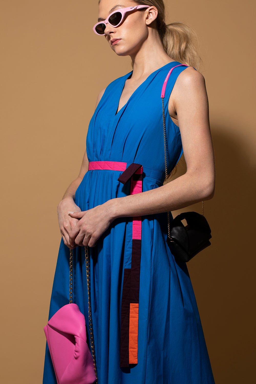 ROKSANDA-Alenya Sleeveless V-Neck Maxi Dress-