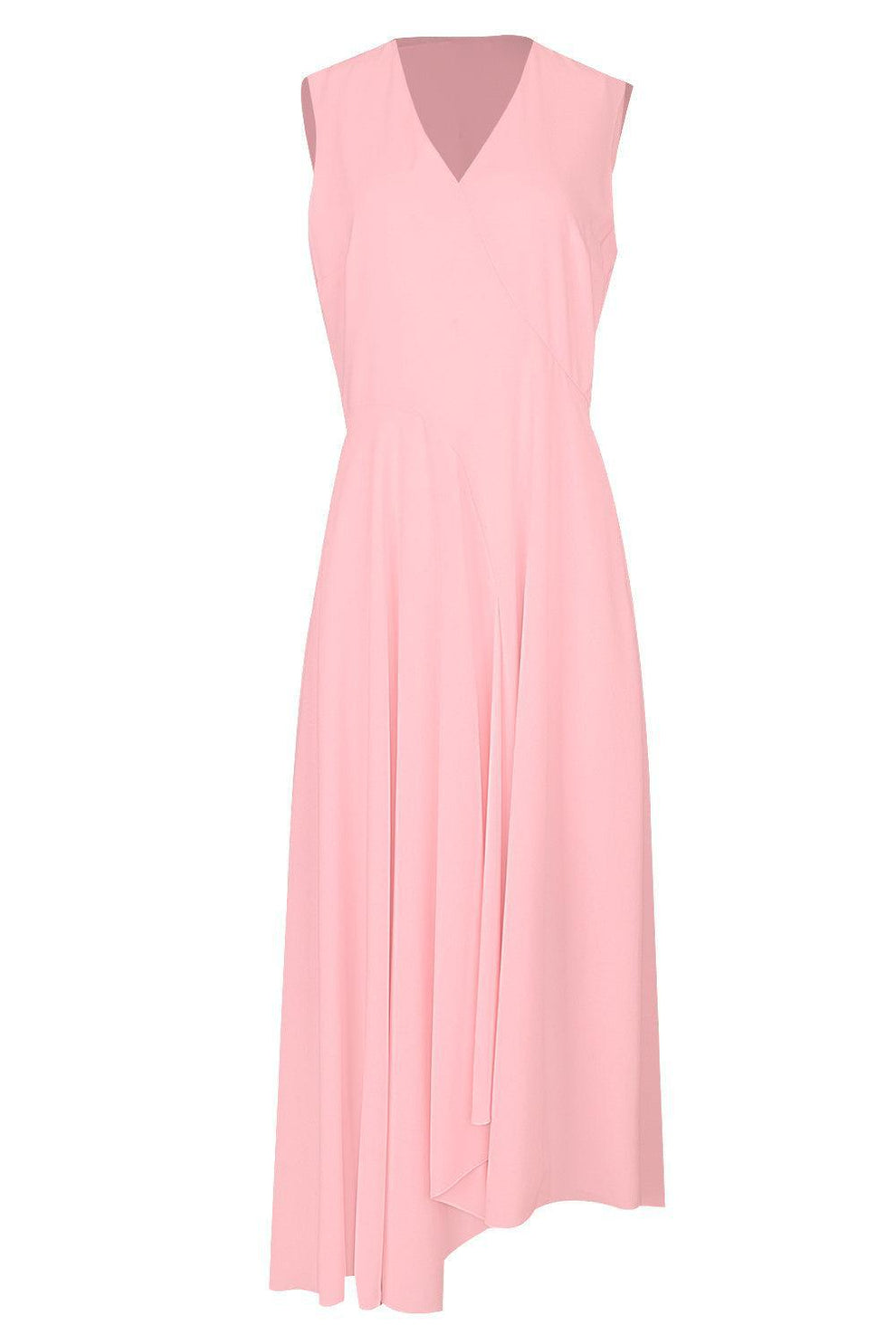 roksanda dress pink Maite caped draped midi dress in pink - Roksanda