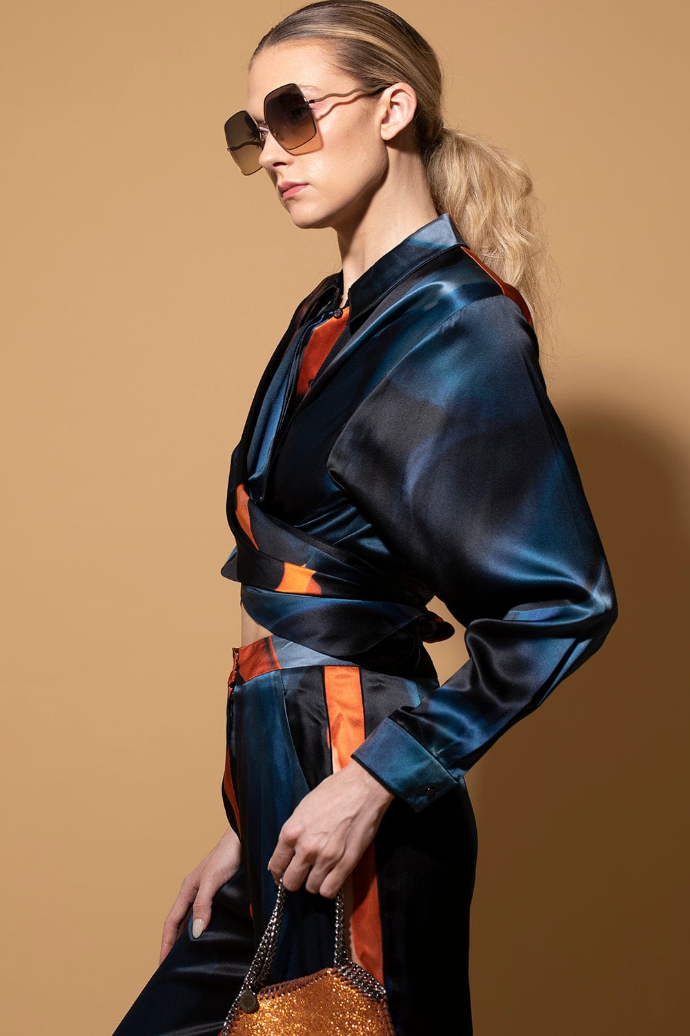 ROKSANDA-Leonara Oversized Long Sleeve Blouse-