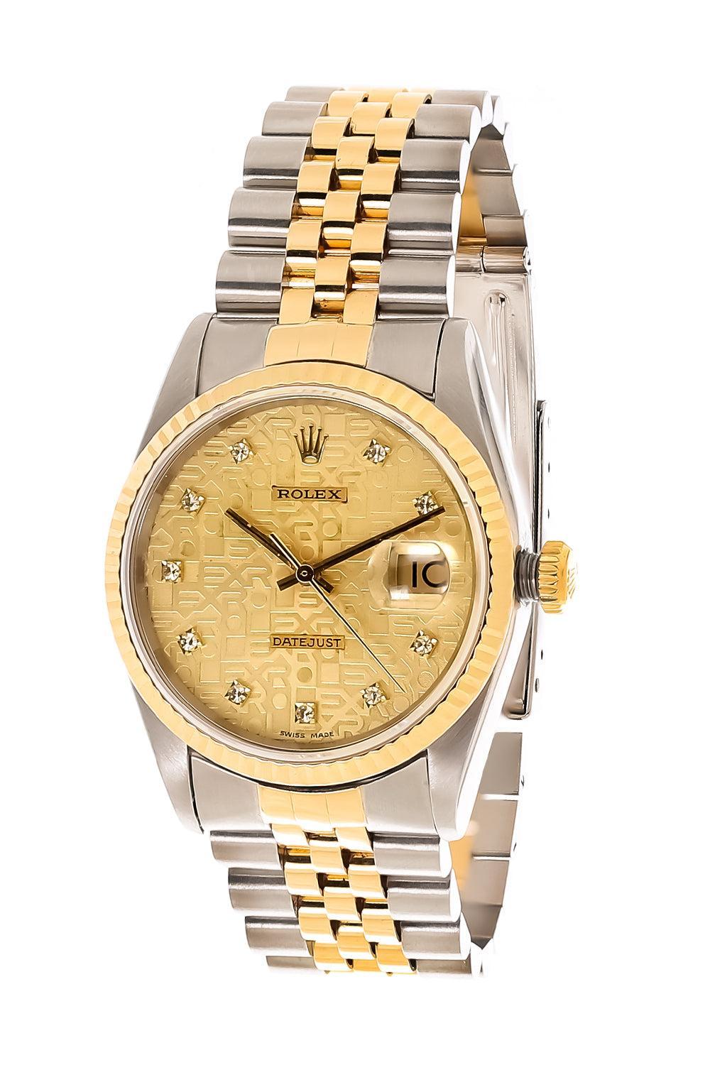 Datejust Watch 36-YELLOW GOLD-36MM-JEWELRYFINE JEWELWATCH-ROLEX