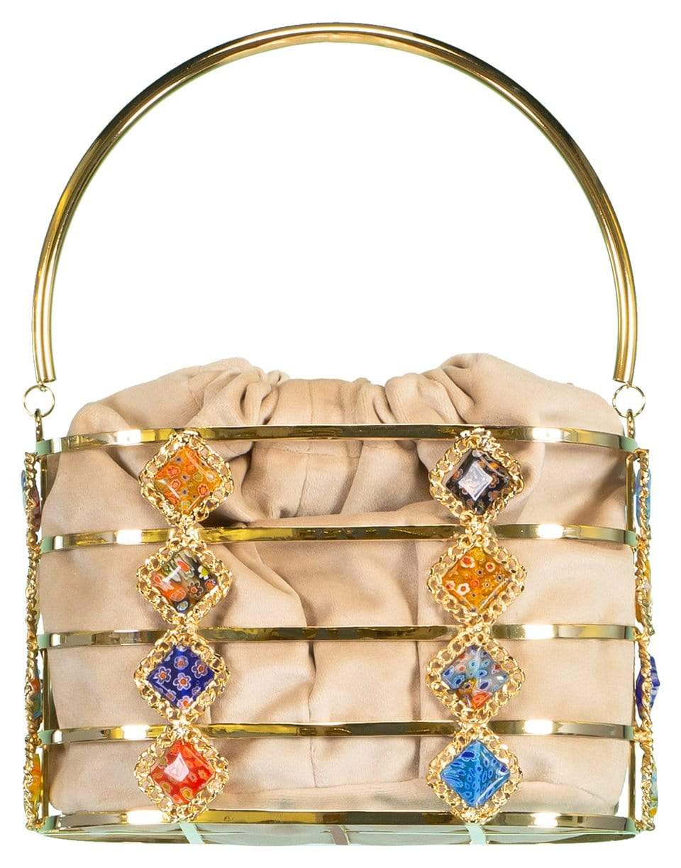 ROSANTICA-Colombina Glass Tile Bag-GOLD