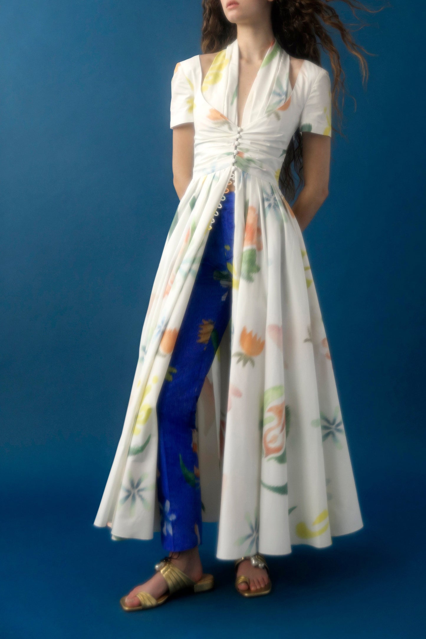 ROSIE ASSOULIN-All Tucked in Halter Dress-