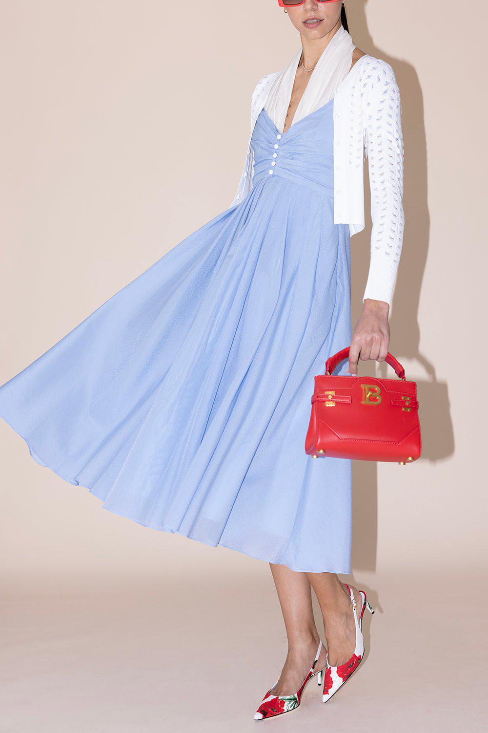 ROSIE ASSOULIN-All Tucked In Halter Dress-