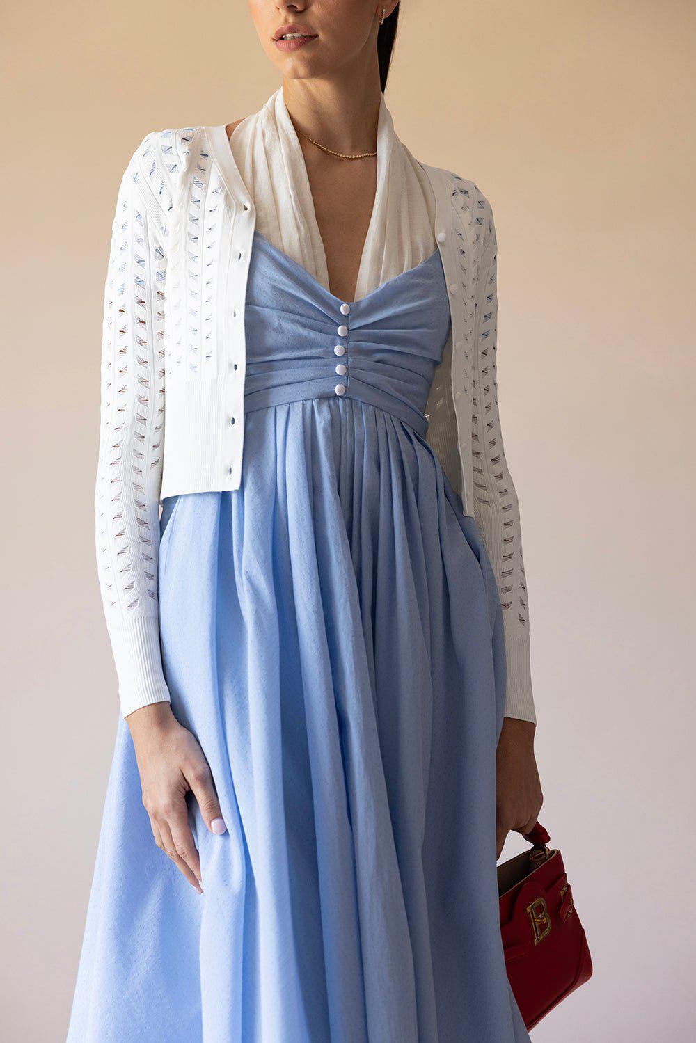 ROSIE ASSOULIN-All Tucked In Halter Dress-
