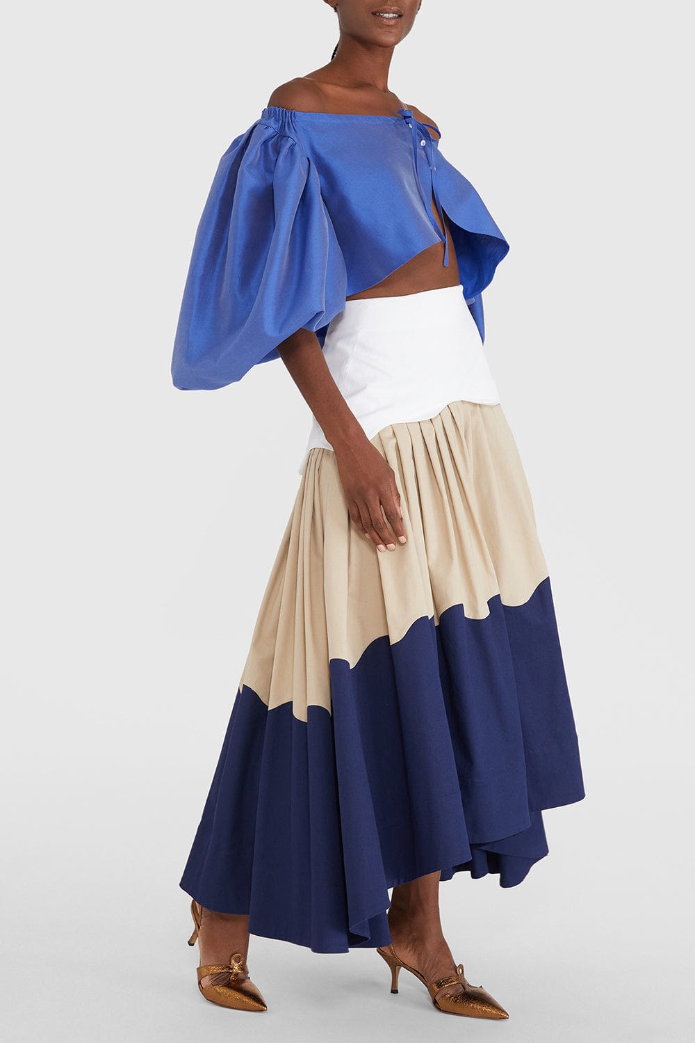 ROSIE ASSOULIN-Making Waves Layered Skirt-