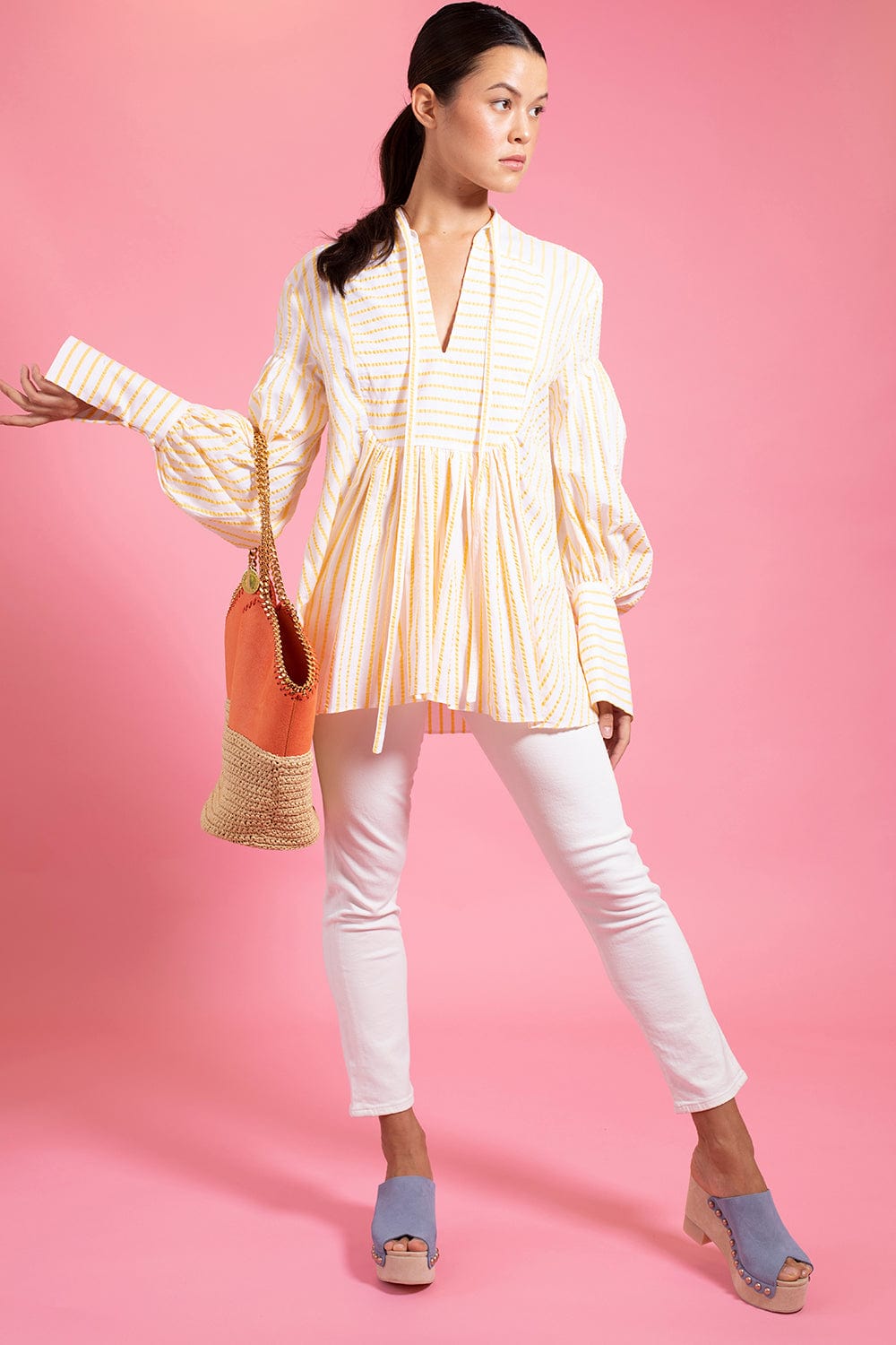 ROSIE ASSOULIN-Swashbuckler Top - Natural-