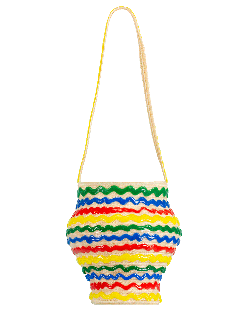 ROSIE ASSOULIN-Rainbow Squiggle Pesce Jug Bag-MULTI