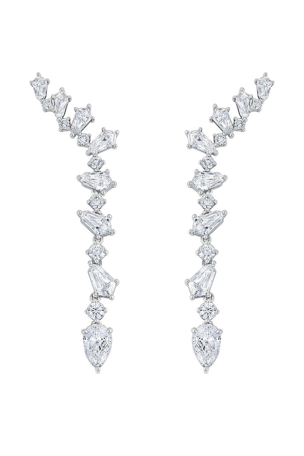 Kite Prana Diamond Earrings-WHITE GOLD-JEWELRYFINE JEWELEARRING-RUCHI NEW YORK