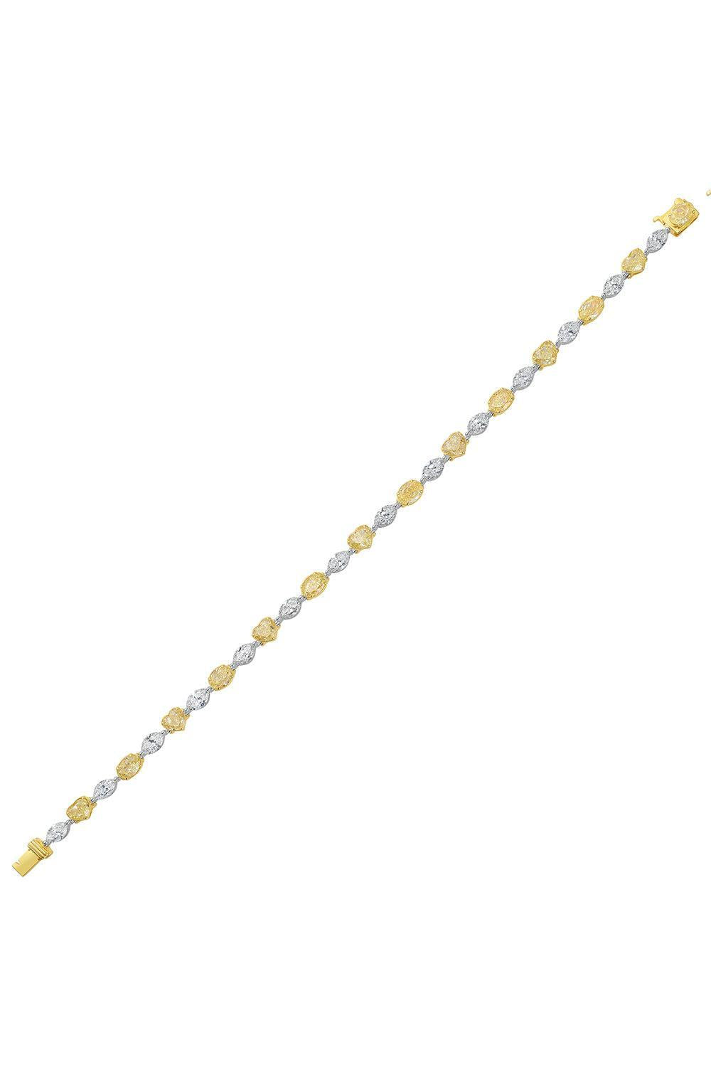 Yellow Diamond Solara Bracelet-WHITE GOLD-JEWELRYFINE JEWELBRACELET O-RUCHI NEW YORK