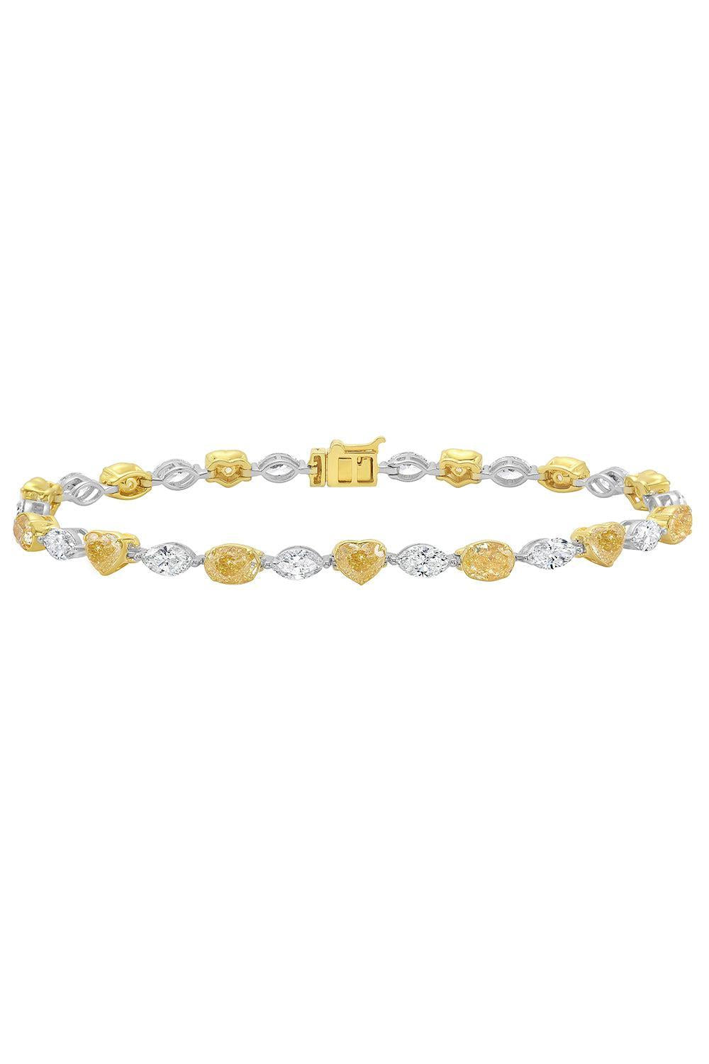 Yellow Diamond Solara Bracelet-WHITE GOLD-JEWELRYFINE JEWELBRACELET O-RUCHI NEW YORK
