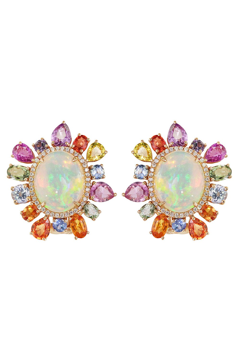 RUCHI NEW YORK-Desert Blooms Spring Earrings-ROSE GOLD