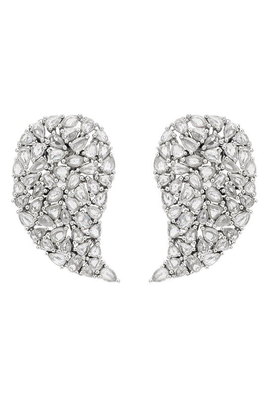 Diamond Enchanted Evening Antares Earrings-WHITE GOLD-1.5-JEWELRYFINE JEWELEARRING-RUCHI NEW YORK