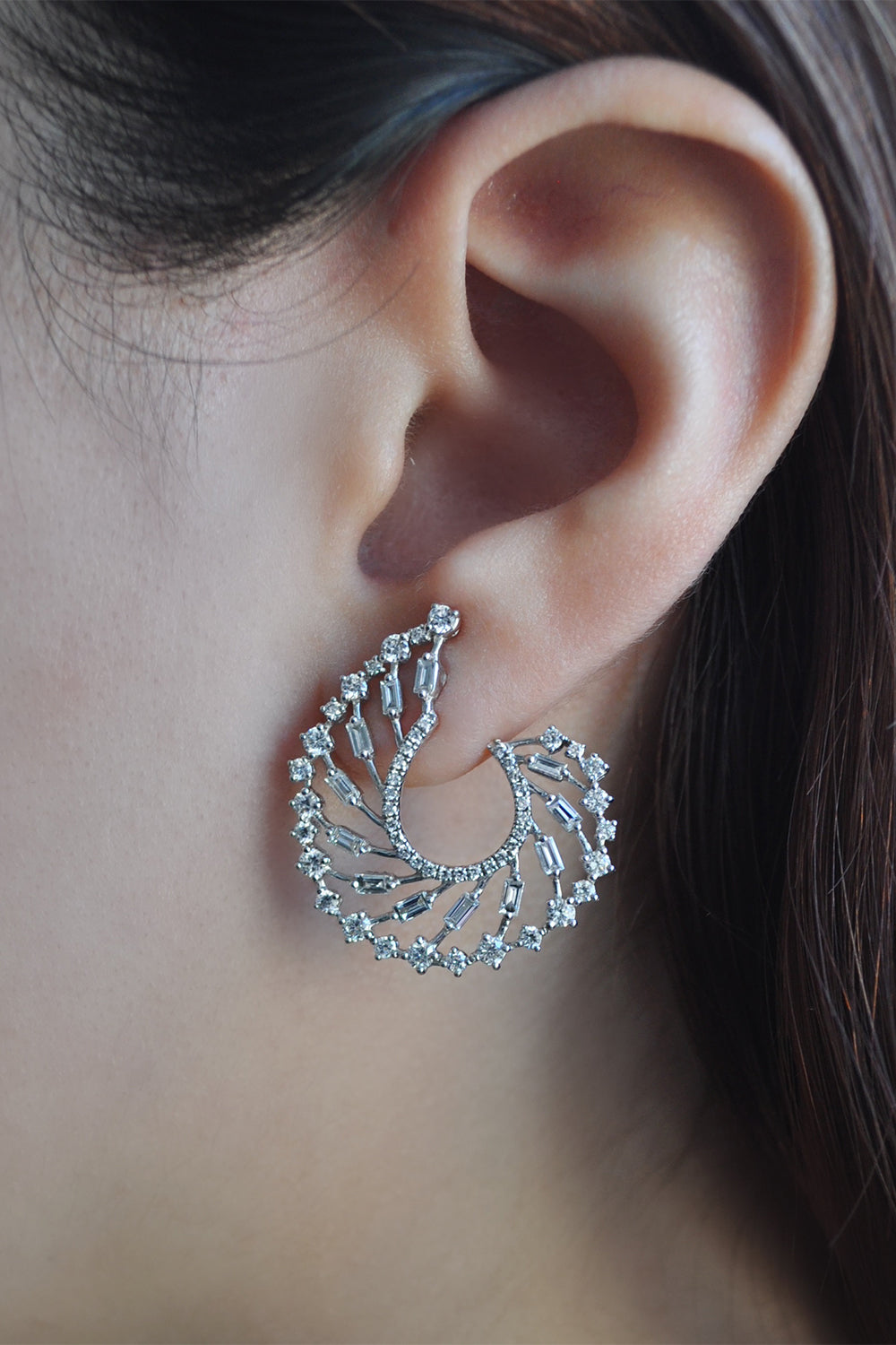 Diamond Élodie Earrings-WHITE GOLD-JEWELRYFINE JEWELEARRING-RUCHI NEW YORK