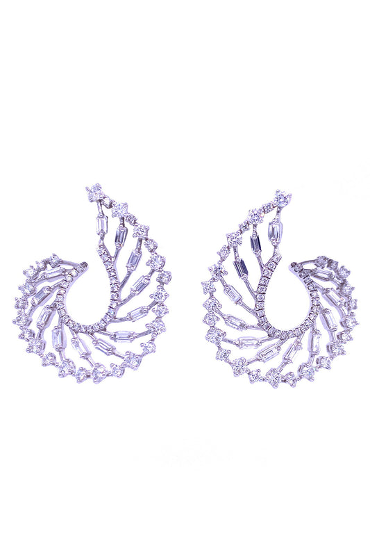 Diamond Élodie Earrings-WHITE GOLD-JEWELRYFINE JEWELEARRING-RUCHI NEW YORK