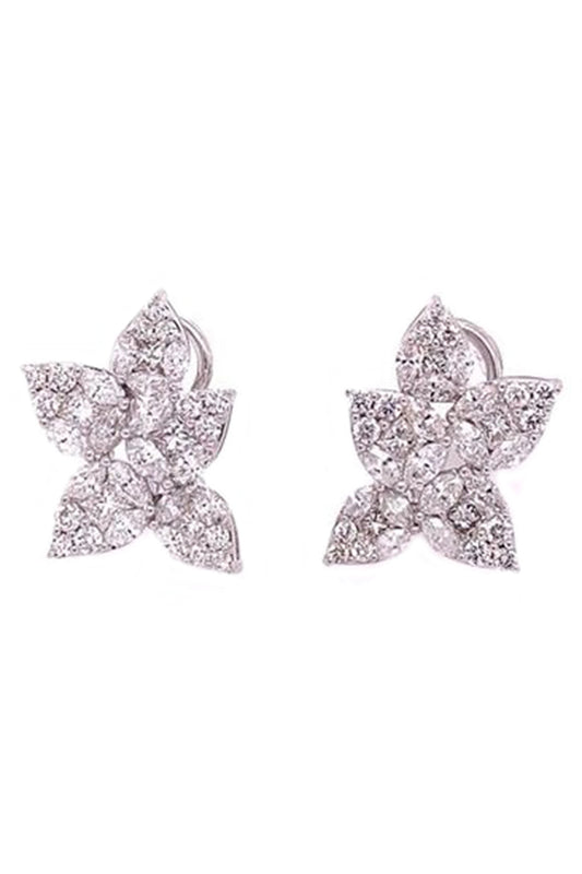 Diamond Ice Age Fjord Earrings-WHITE GOLD-JEWELRYFINE JEWELEARRING-RUCHI NEW YORK