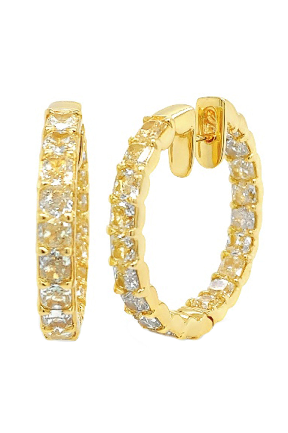  Ottavia Fancy Yellow Diamond Hoop Earrings-YELLOW GOLD-1.25-JEWELRYFINE JEWELEARRING-RUCHI NEW YORK 