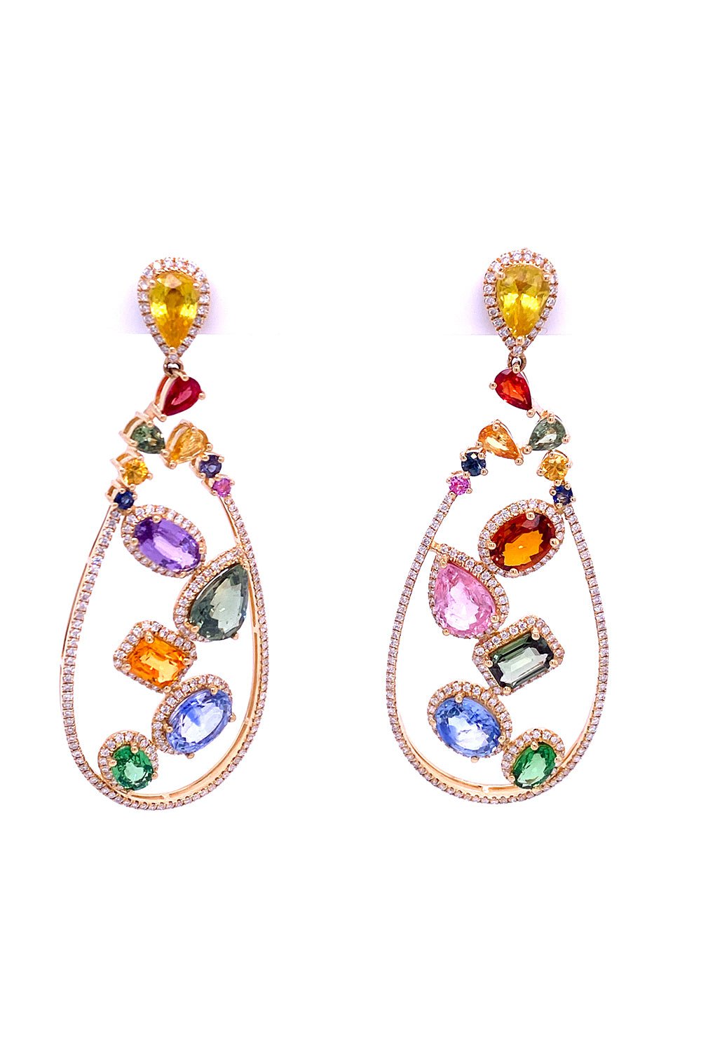 RUCHI NEW YORK-Desert Blooms Laurel Earrings-YELLOW GOLD