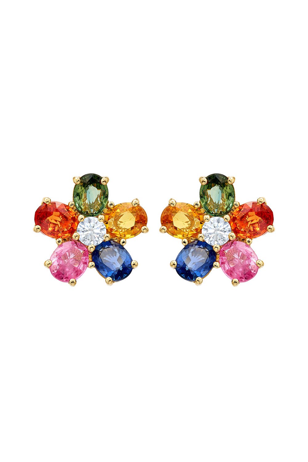 RUCHI NEW YORK-Desert Blooms Raindrop Linear Earrings-YELLOW GOLD
