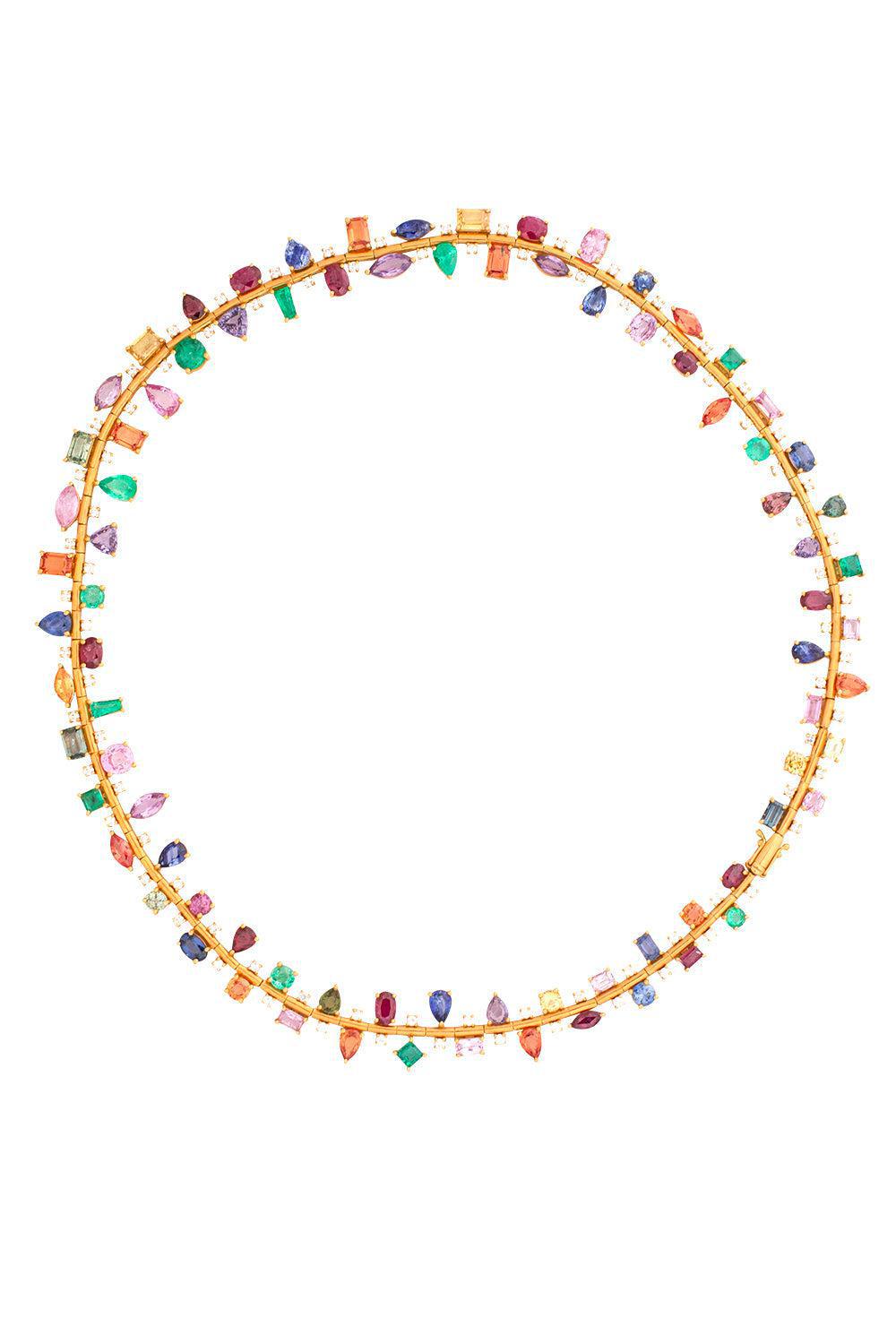 Desert Blooms Laurel Necklace-YELLOW GOLD-17-JEWELRYFINE JEWELNECKLACE O-RUCHI NEW YORK